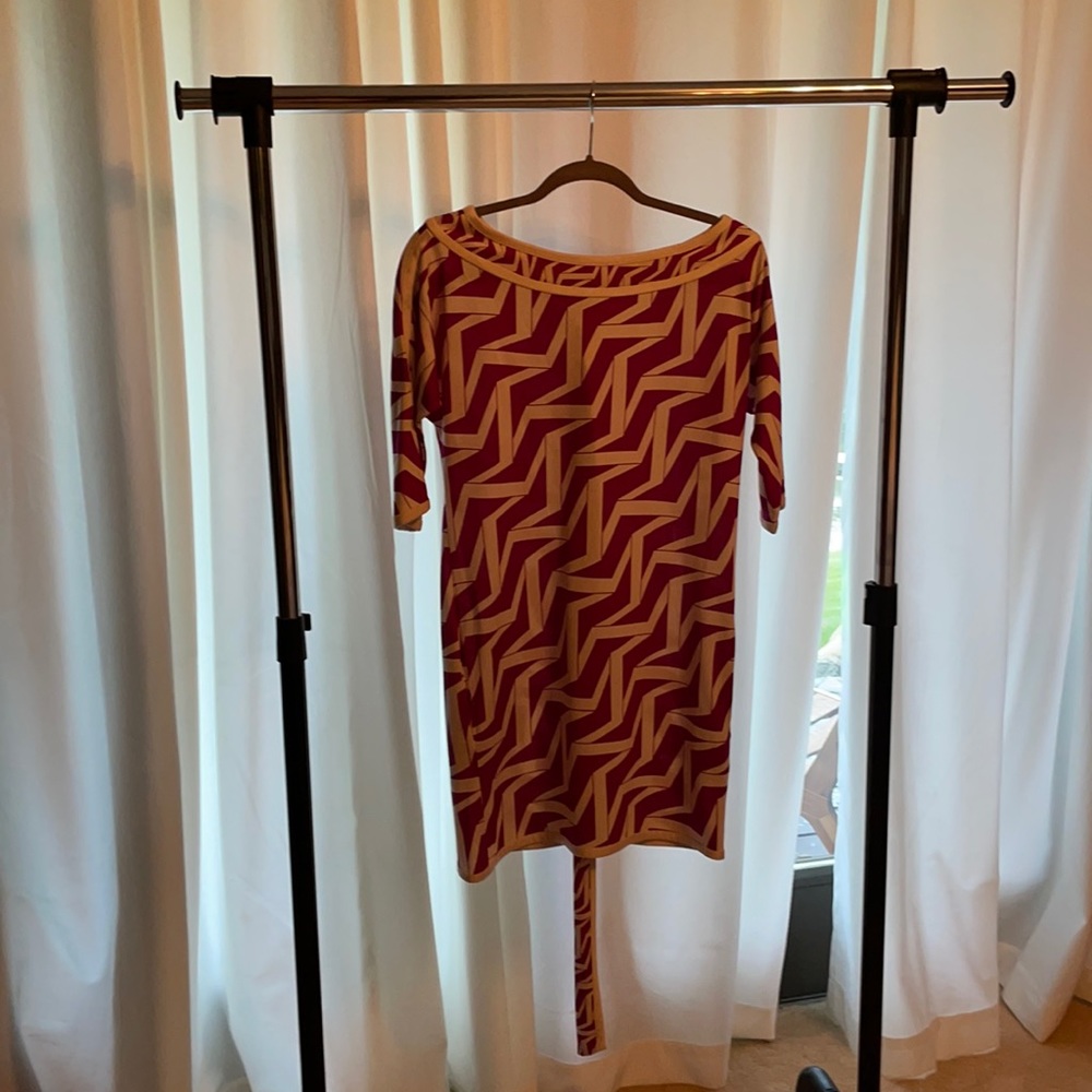 DVF mini dress, belt and pockets